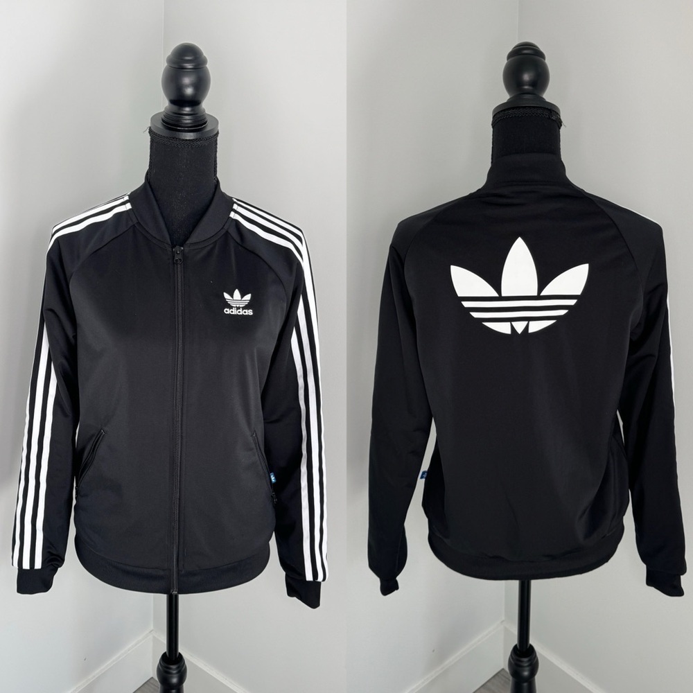 Adidas Black Women’s Track Zip Up Jacket (S)